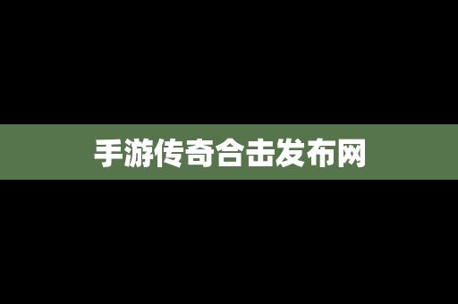 手游传奇合击发布网