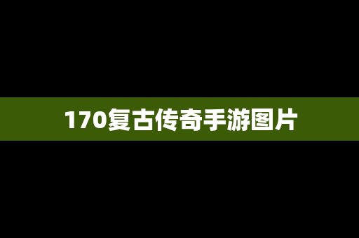 170复古传奇手游图片