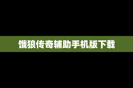 饿狼传奇辅助手机版下载