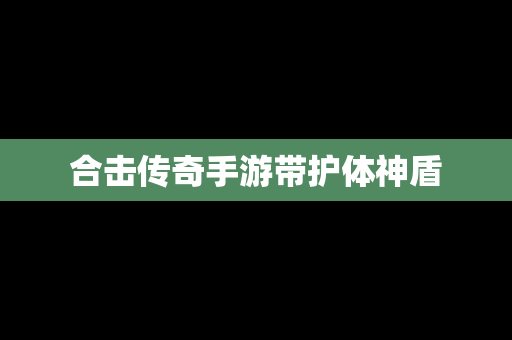 合击传奇手游带护体神盾