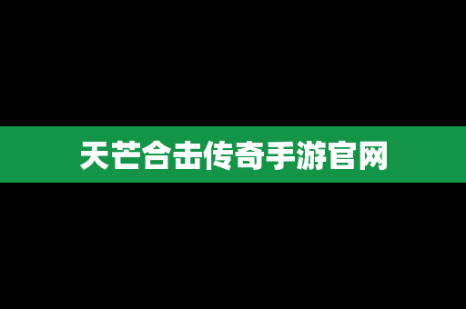 天芒合击传奇手游官网